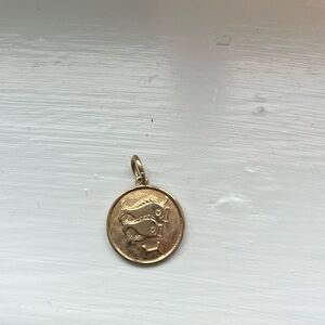 Pisces charm 14k